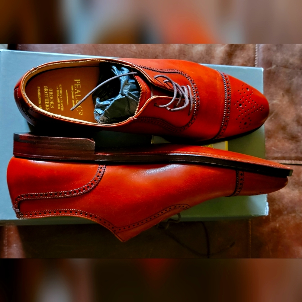 Brooks Brothers /Peal & Co. Cap toe shoes